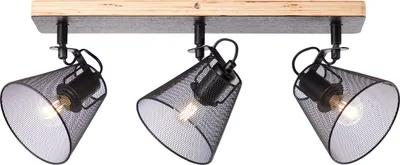 Produktbild von Brilliant Whole Spotbalken, 3-flammig E14 Schwarz Holz 40130/76