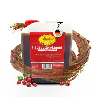 Produktbild von Hagebutten-Liquid- 2,5 Liter Kanister, für Pferde, Ponys, Vitamin C