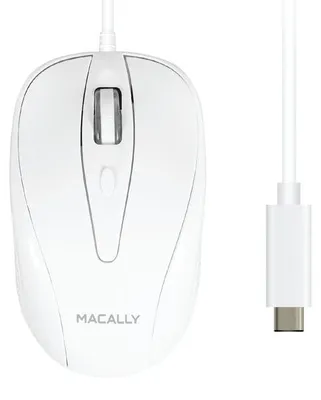 Produktbild von Macally UCTURBO, Beidhändig, Optisch, USB Typ-C, 1000 DPI, Weiß
