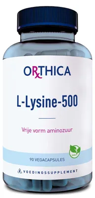 Productafbeelding van Orthica L-Lysine 500 (90 capsules)