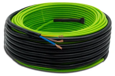 Imagen del producto de Calefacción por suelo radiante, compatible con suelos laminados. Longitud: 85 metros. Potencia: 12 W/metro. Espesor: 4 mm. Ideal para garajes y sótanos