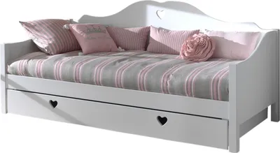 Produktbild von Schlafsofa Amori 90x200cm mit Bettkasten - weiß