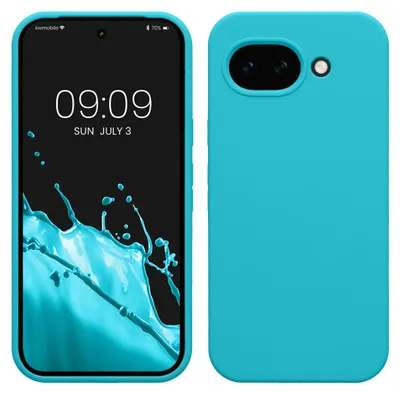 Produktbild von kwmobile Handyhülle für Google Pixel 10a Hülle - Case Silikon - Kabelloses Laden - Schutzhülle Cover in Cool Glacier