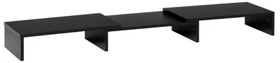 Productafbeelding van Vinsetto Monitorstandaard, verstelbare hoogte 80-117 x 23,5 x 10 cm, zwart
