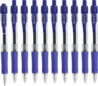 Produktbild von 10x Gelschreiber Kugelschreiber 10er Packung Stifte Kuli Gel Pen Büro Office Schule Uni