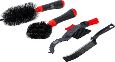 Fahrrad-Reinigungsbürsten-Set, 4-teilig, PP/Nylon/ABS