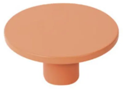 Zdjęcie produktu dla Pomarańczowe uchwyty do mebli, średnica 40 mm, zestaw 36 sztuk