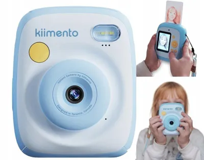 Zdjęcie produktu dla Aparat natychmiastowy + cyfrowy 48MP 1080p Drukarka dla dzieci + Karta 32GB / P2 SKY BLUE / Niebieski