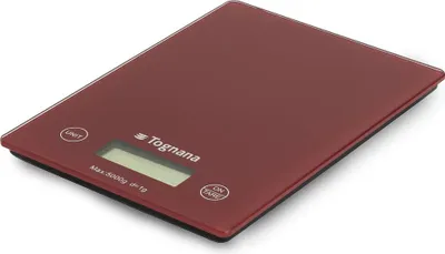 Produktbild von Tognana Porcellane D2DBL50IRRO Küchenwaage Rot Rechteck Elektronische Küchenwaage
