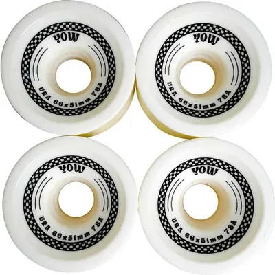 Produktbild von Yow Ura 78a Skateboard-räder Durchsichtig 66 x 51 mm Durchsichtig 66 x 51 mm