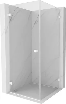 Immagine prodotto di Mexen Lunar-B cabina doccia battente sinistra 80 x 80 cm, trasparente, bianca - 832-080-080-20-00-L