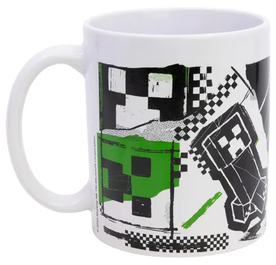 Productafbeelding van Keramische beker van 325 ml en cadeauverpakking met het iconische Minecraft-logo