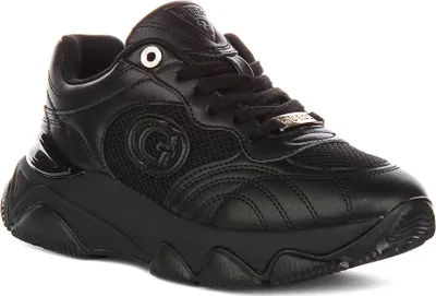 Produktbild von Guess Morriz Retro in Schwarz für Damen – Größe 7 (UK) – 40 (EU) – 9,5 (US) / Ganz in Schwarz