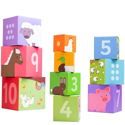 Obrázek produktu pro Bigjigs Toys didaktické kostky farma