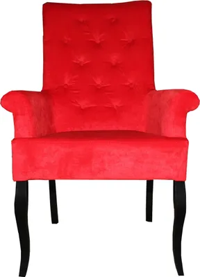 Produktbild von Casa Padrino Luxus Esszimmer Stuhl Rot / Schwarz mit Armlehnen Mod2 - Barock Möbel - Hotel Restaurant Möbel Gastronomie