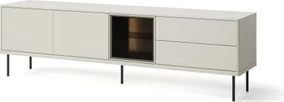 Produktbild von Furniture24 Tv - Lowboard Epiro Ep-07 Fernsehschrank Kaschmir / Dunkle Eiche