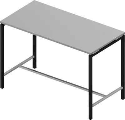 Produktbild von Quadrifoglio Stehtisch Creo grau rechteckig, 4-Fuß-Gestell grau, 160,0 x 80,0 x 107,0 cm