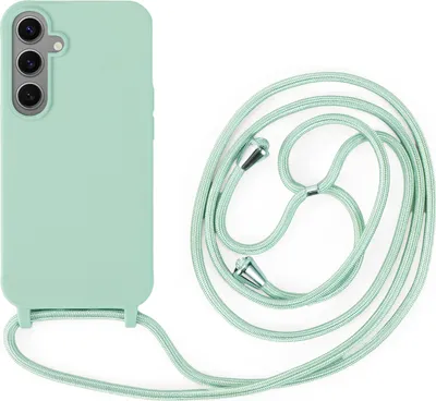 Produktbild von Handykette für Samsung Hanyhülle mit Band Hülle mit Kodel Smartphone Halskette Galaxy S24+ Mintgrün