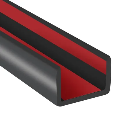 Immagine prodotto di Guarnizione in gomma a forma di "U", autoadesiva, larghezza di 35 mm, 6 m, colore nero