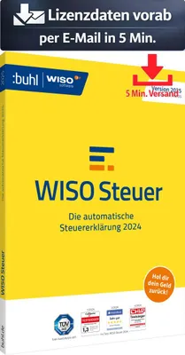 Produktbild von WISO Steuer 2025 (für das Steuerjahr 2024) (1 User - 1 Jahr) ESD Finanzen, Steuer Recht 5 Min. Versand als Download per Mail
