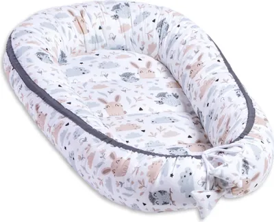 Obrázek produktu pro Pepi Baby Nest Cocoon 2-sided Multifunctional Cuddle Nest 95x55cm 100% bavlna Newborn Baby Nest Forest Friends