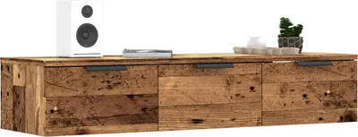 Obrázek produktu pro Nástěnná skříňka starého dřeva 102x30x20 cm kompozitní dřevo