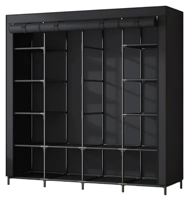 Image de Grande armoire textile Massido MS-804 noire