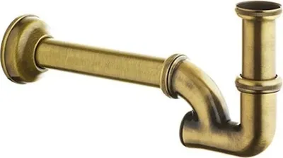 Produktbild von Ablaufgarnitur Siphon Waschbecken, Bidet Bronze Retro