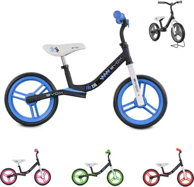 Produktbild von Byox Laufrad Zig-Zag, EVA-Reifen, Sattel einstellbar von 36 - 45 cm ab 12 Monate hellblau