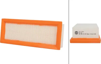 Produktbild von Luftfilter-Einsatz 229 x 89 mm HELLA passend für u.a. FIAT PUNTO