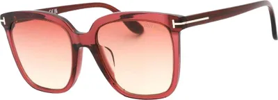 Produktbild von Tom Ford - "Selby" Quadratisch-Sonnenbrille für Damen SY542 (Einheitsgröße) (Bordeaux Glänzend)