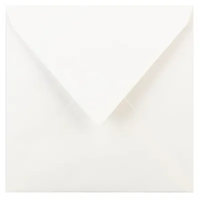 Image de Exacompta 22000L, enveloppes vergées blanches, rainurées, format 140x140 mm, boîte de 25