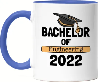Produktbild von Bachelor of Engineering 2022 Tasse Blau Studium Absolvent Abschluss Geschenk Bachelorabschluss Uni