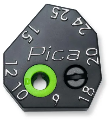 Zdjęcie produktu dla Pica Scriber Block – przyrząd do znakowania 9–25 mm do markerów do głębokich otworów Dry i Fine Dry