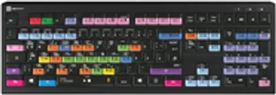 Produktbild von Logickeyboard LKB-FLS-A2PC-DE Tastatur USB QWERTZ Deutsch Schwarz (LKB-FLS-A2PC-DE)