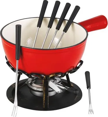 Image de Service à fondue 6 fourchettes rouge - Tableandcook - DSBRGSAF20 -