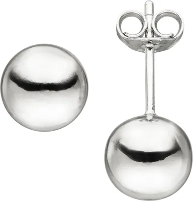 Produktbild von JOBO Ohrstecker Kugel 8 mm 925 Sterling Silber Ohrringe Kugelohrstecker