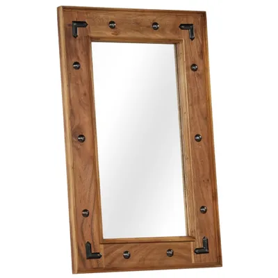 Immagine prodotto di Specchio in Legno Massello di Acacia 50x80 cm