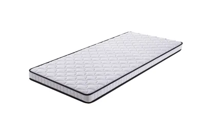 Produktbild von Merax Federkernmatratze 90×200 cm, H3 Härtegrad, 10 cm Höhe, ergonomische Matratze mit Rückenunterstützung Druckentlastung, Rollmatratze, Weiß