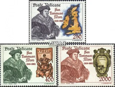Produktbild von Briefmarken Vatikanstadt 1985 Mi 870-872 (kompl.Ausg.) postfrisch Hl. Thomas More