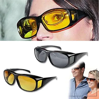 Zdjęcie produktu dla Okulary do jazdy nocnej żółte soczewki UV ochrona przed wiatrem