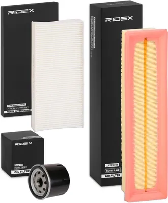 Produktbild von RIDEX Filterset Inspektionspaket Filtersatz für RENAULT TWINGO II (CN0) TWINGO I (C06)