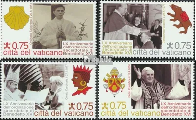 Produktbild von Briefmarken Vatikanstadt 2011 Mi 1712-1715 (kompl.Ausg.) gestempelt Priesterweihe Papst Benedikt XVI
