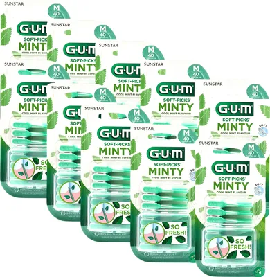 Produktbild von 10 GUM Soft-Picks Minty Medium 10x 40 Stück