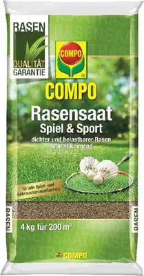 Zdjęcie produktu dla COMPO Nasiona trawnika Play and Sport 4 kg na 200 m²