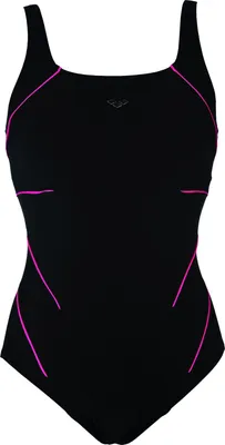 Image de Maillot de bain arena Jewel pour femmes BodyLift sculptant, couleur : noir-violet, taille : 46