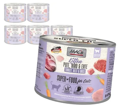 Zdjęcie produktu dla MAC's Kitten Mokra Karma Dla Kociąt Indyk Wołowina Kaczka 6x200g