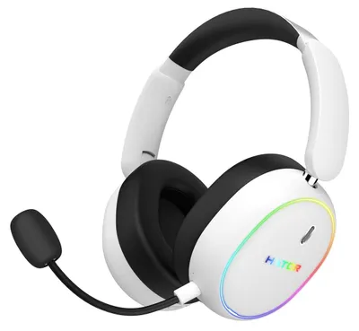 Zdjęcie produktu dla HATOR Phoenix 2 Wireless, Przewodowy i Bezprzewodowy, 10 - 44000 Hz, Gaming, 265 g, Zestaw słuchawkowy, Biały