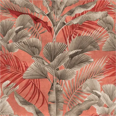 Produktbild von Fototapete Vlies 39185-4 The Wall II Dschungel rot 3-tlg. 159 x 280 cm