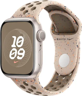 Image de Apple MUUR3ZM/A accessoire intelligent à porter sur soi Bande Beige Aluminium, Fluoroélastomère